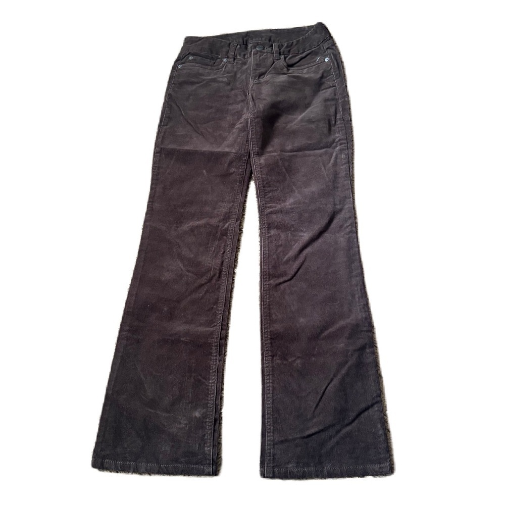 J.Crew Corduroy Favorite Fit Pants Sz 26R Brown Vintage 90s Y2K Flare